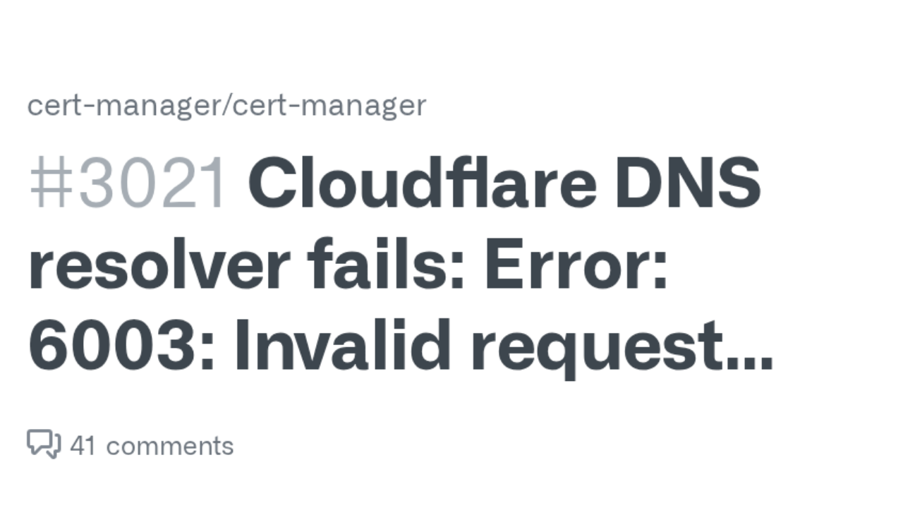 How to Fix Cloudflare DNS Authentication Error 6003
