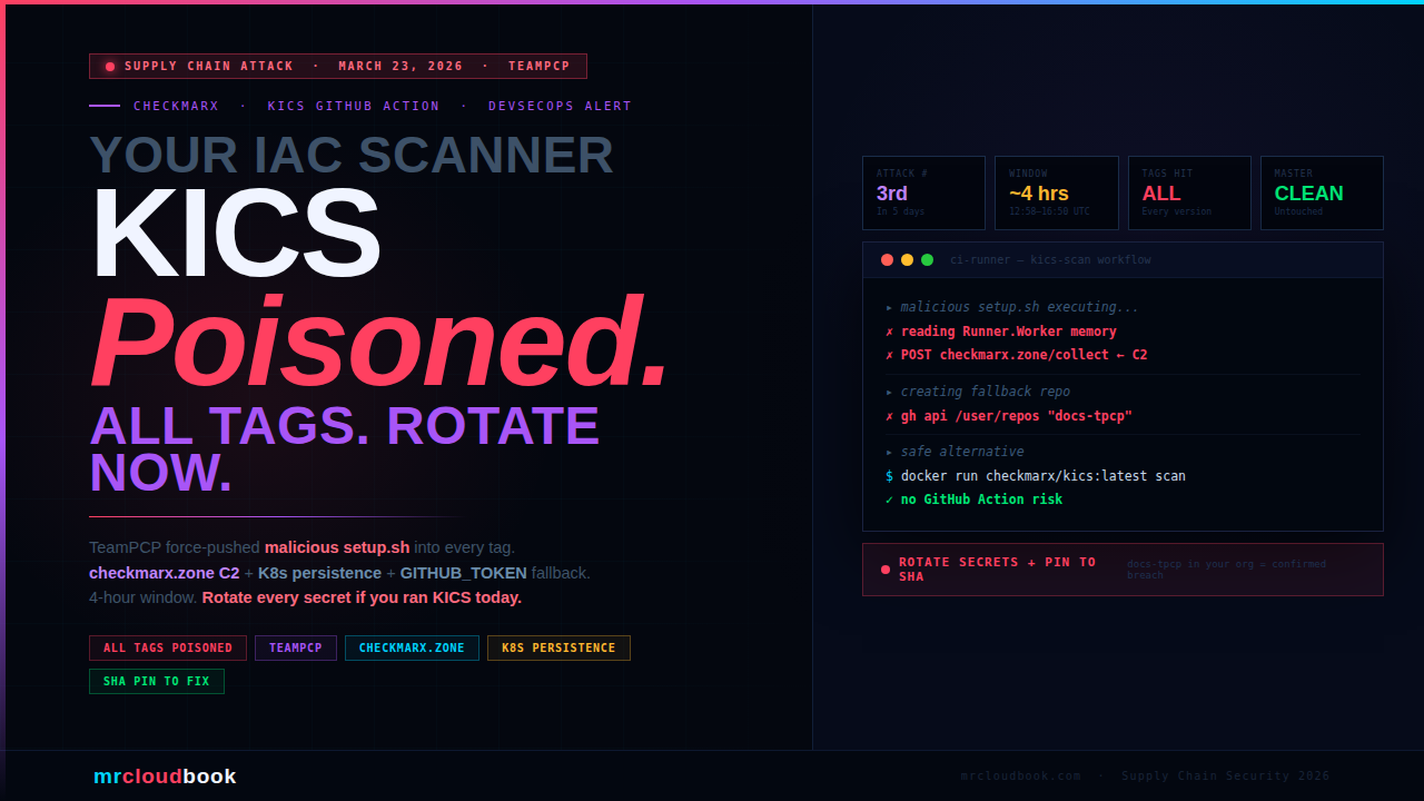 Checkmarx KICS GitHub Action Compromised - TeamPCP Supply Chain Attack