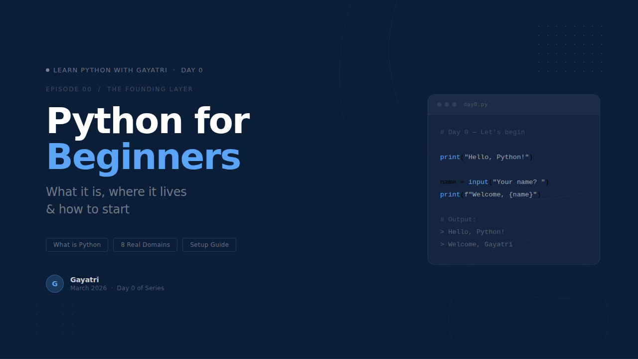 Nobody Explains This Before Teaching Python - So I'm Doing It First (Day 0)