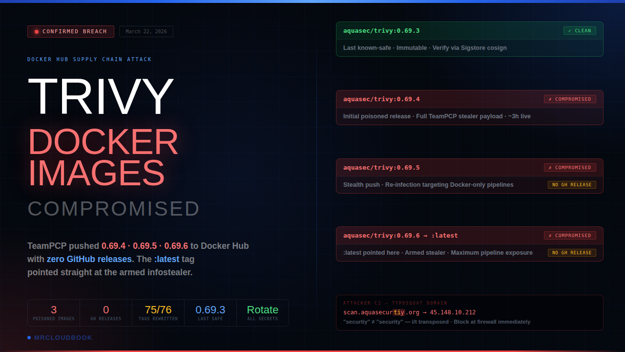 TRIVY DOCKER IMAGES COMPROMISED